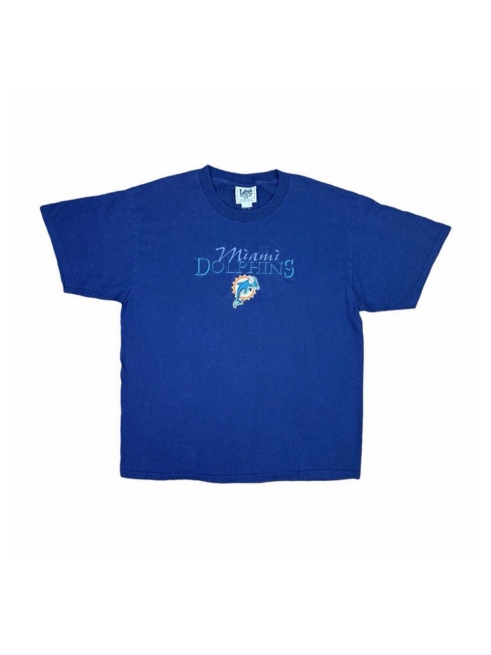 Vintage Lee Sport Miami Dolphins Embroidered Crew Neck Tee - Size XL